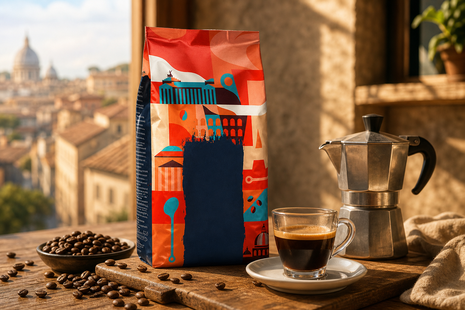 Cafeaua romană intensă pentru espresso și ristretto acasă
