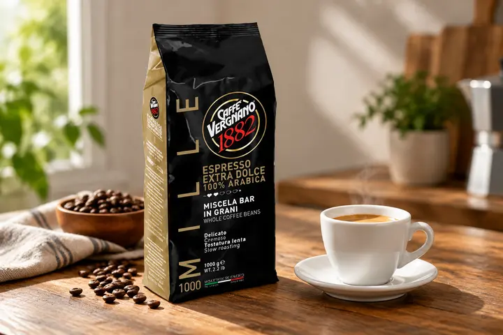 Cafea boabe 100% Arabica cu prăjire ușoară pentru espresso și filtru